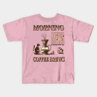 Morning Mews & Coffee Brews Kids T-Shirt